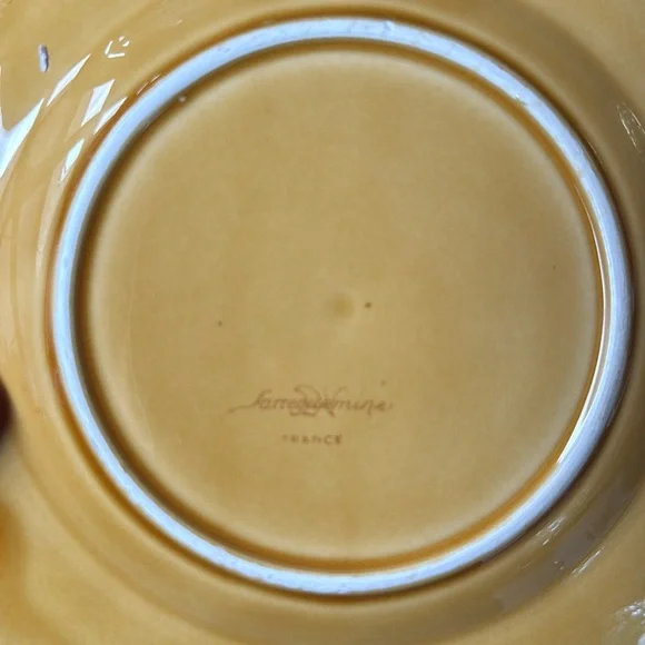 Sarreguemines Majolica Plates  7-1/2" set of 7 - Picture 10 of 12